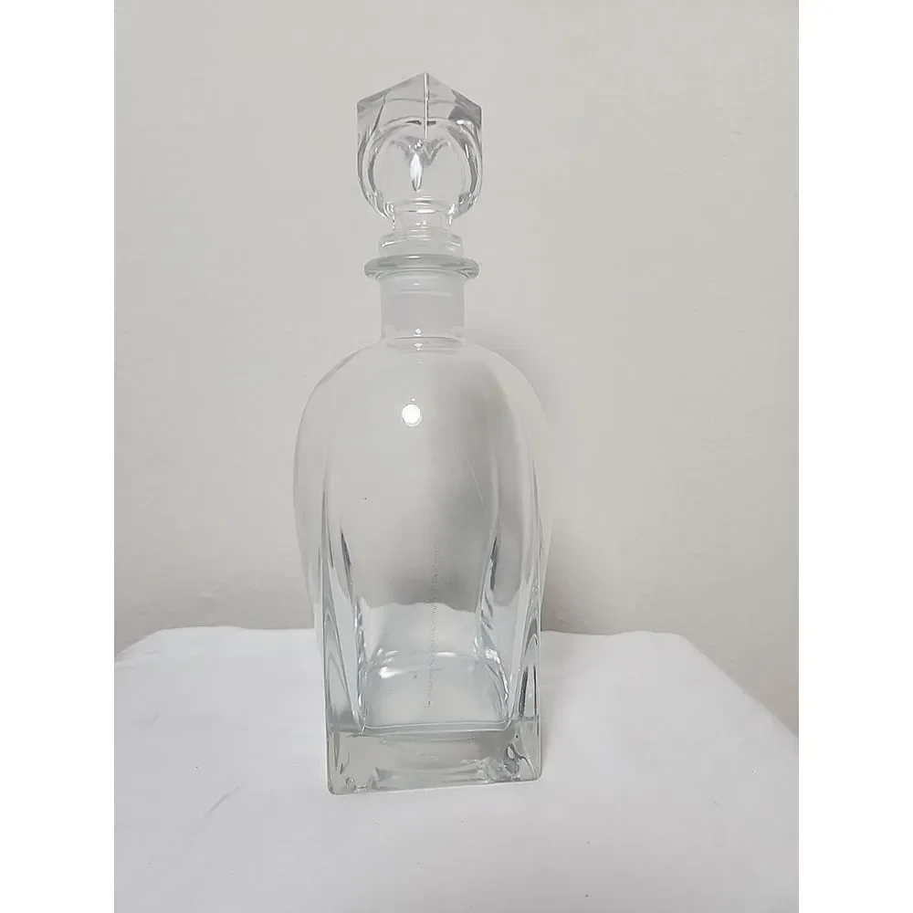 Vintage Luigi Bormioli Rossini Glass 3 Pint Decanter‎ With Stopper Made In Italy